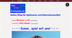 Desktop Screenshot of breitspiele.de