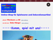 Tablet Screenshot of breitspiele.de